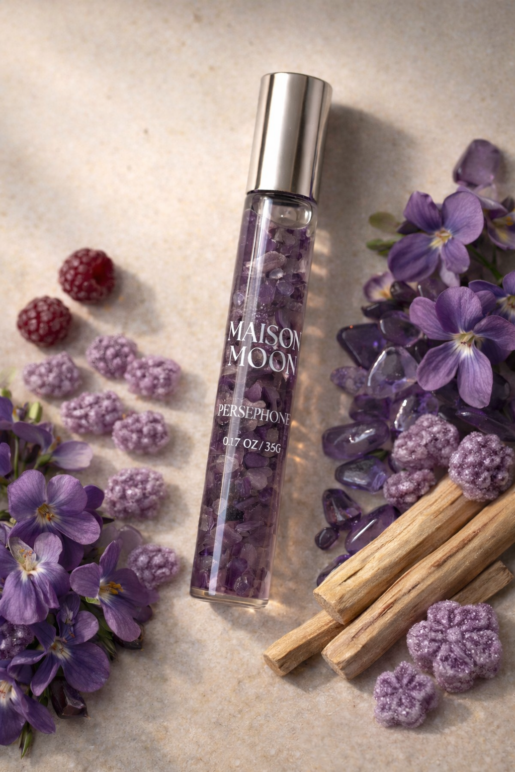 Roll-On Perséphone - Parfum Rituel à l'Améthyste